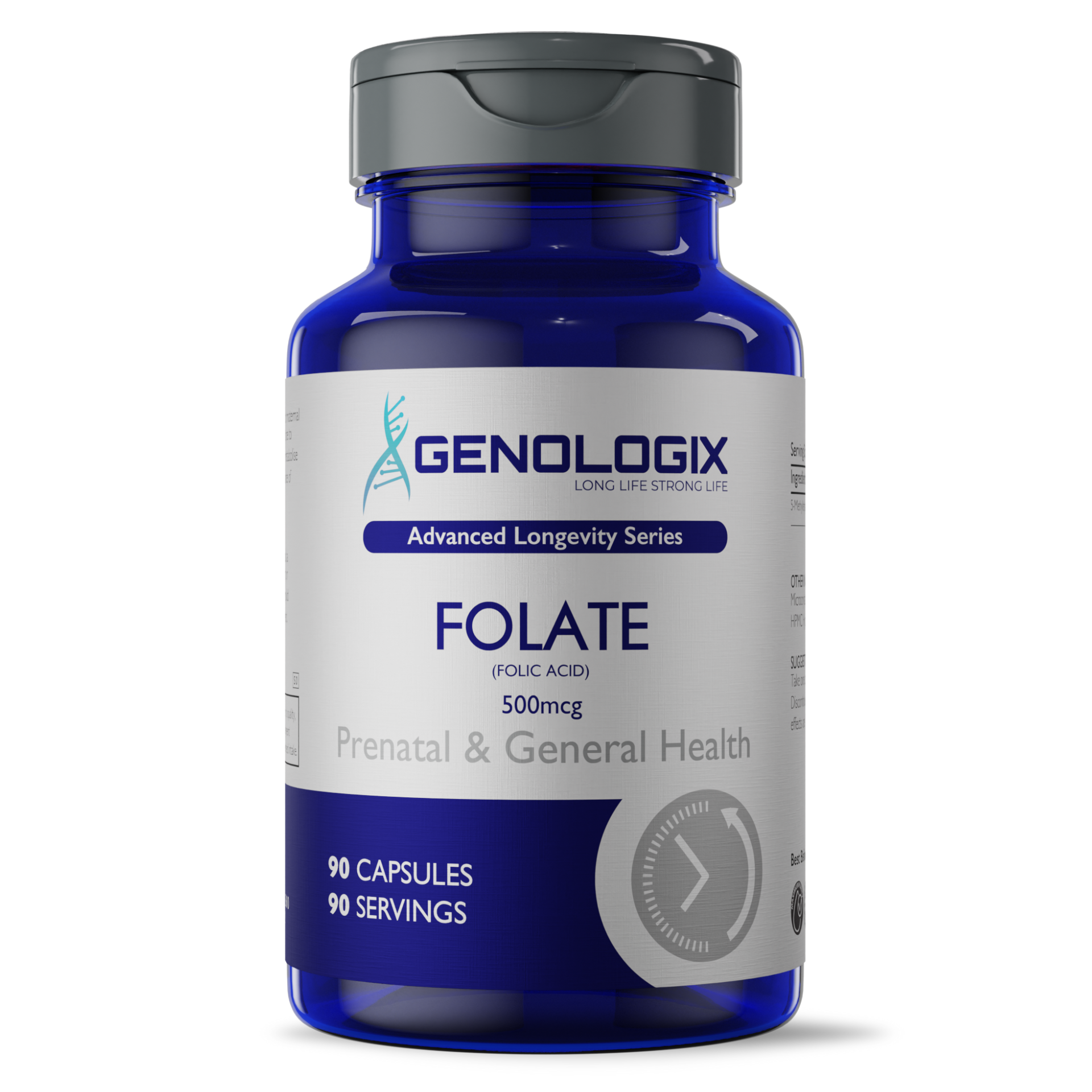 Folate (Folic Acid) 500mcg - Genologix