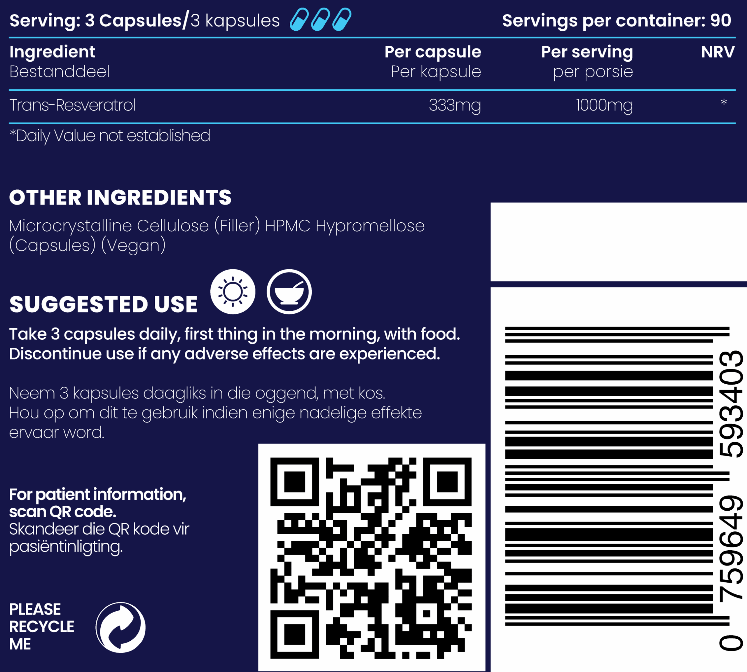 Resveratrol 1000mg BULK - Image 4
