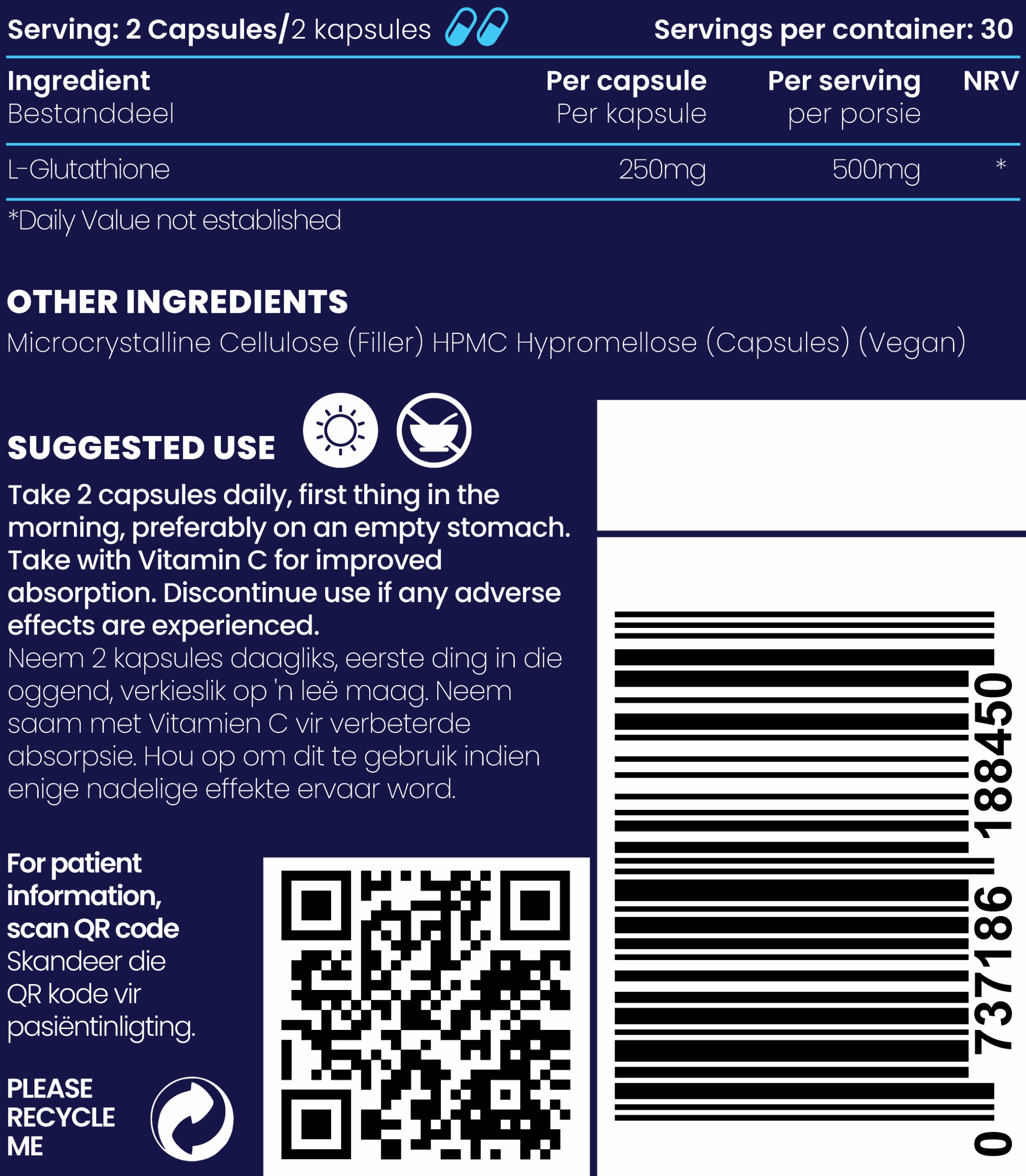 L-Glutathione 500mg - Image 4