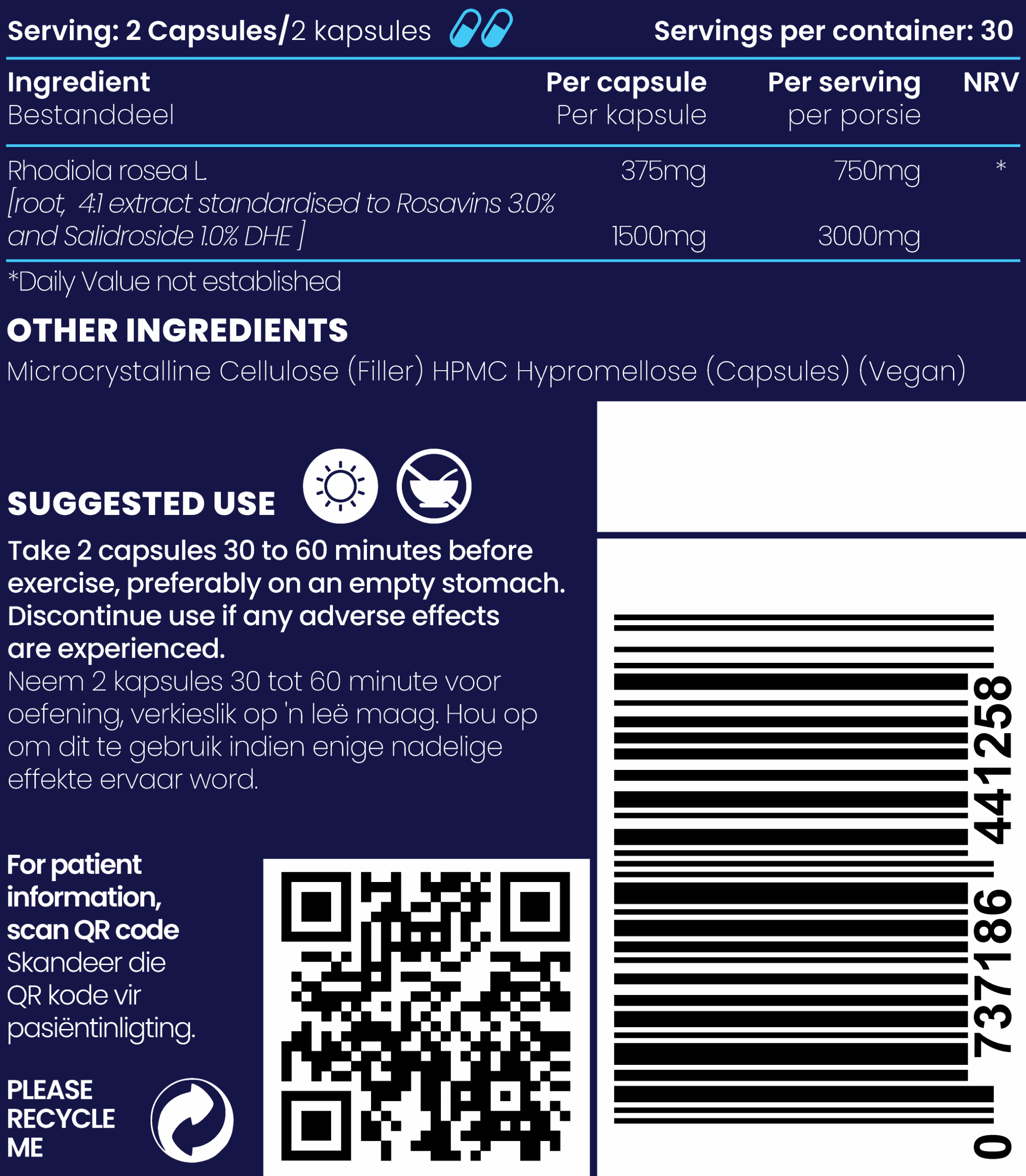 Rhodiola Rosea 750mg - Image 4