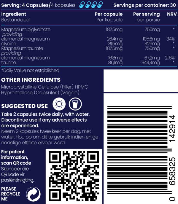 BodyMAG (Magnesium Biglycinate and Magnesium Taurate) - Image 4